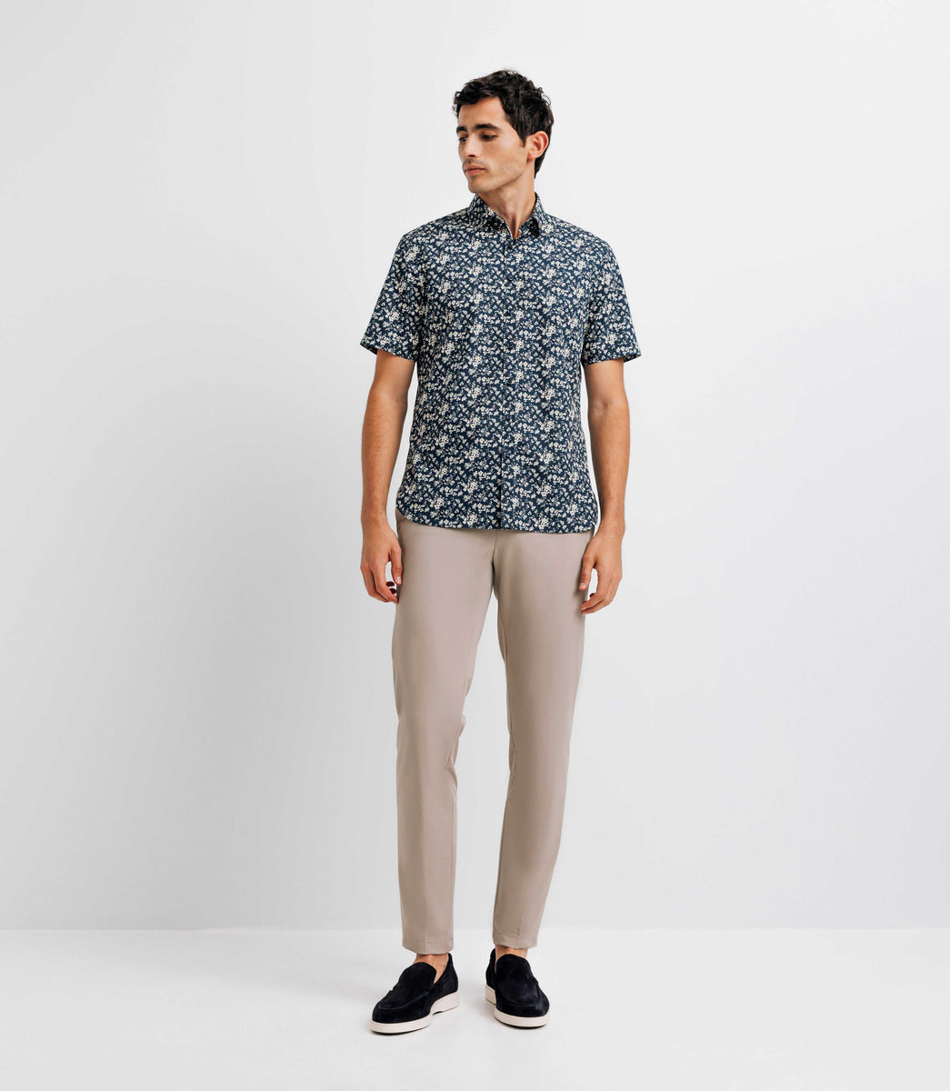 Chemise Casual En Coton Marine