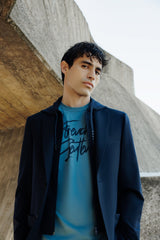 Veste ville à capuche marine - IZAC