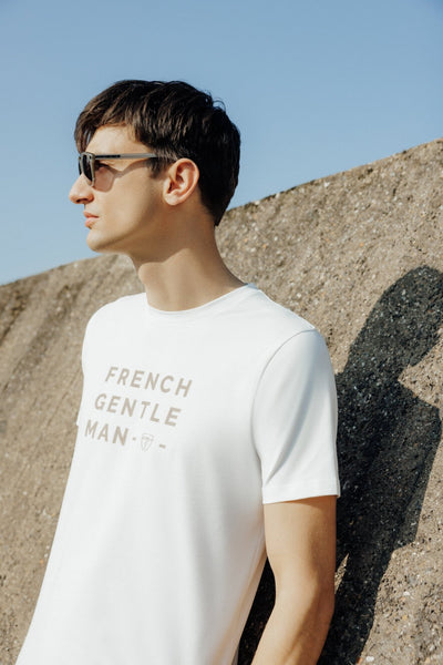 T-shirt print écru - IZAC