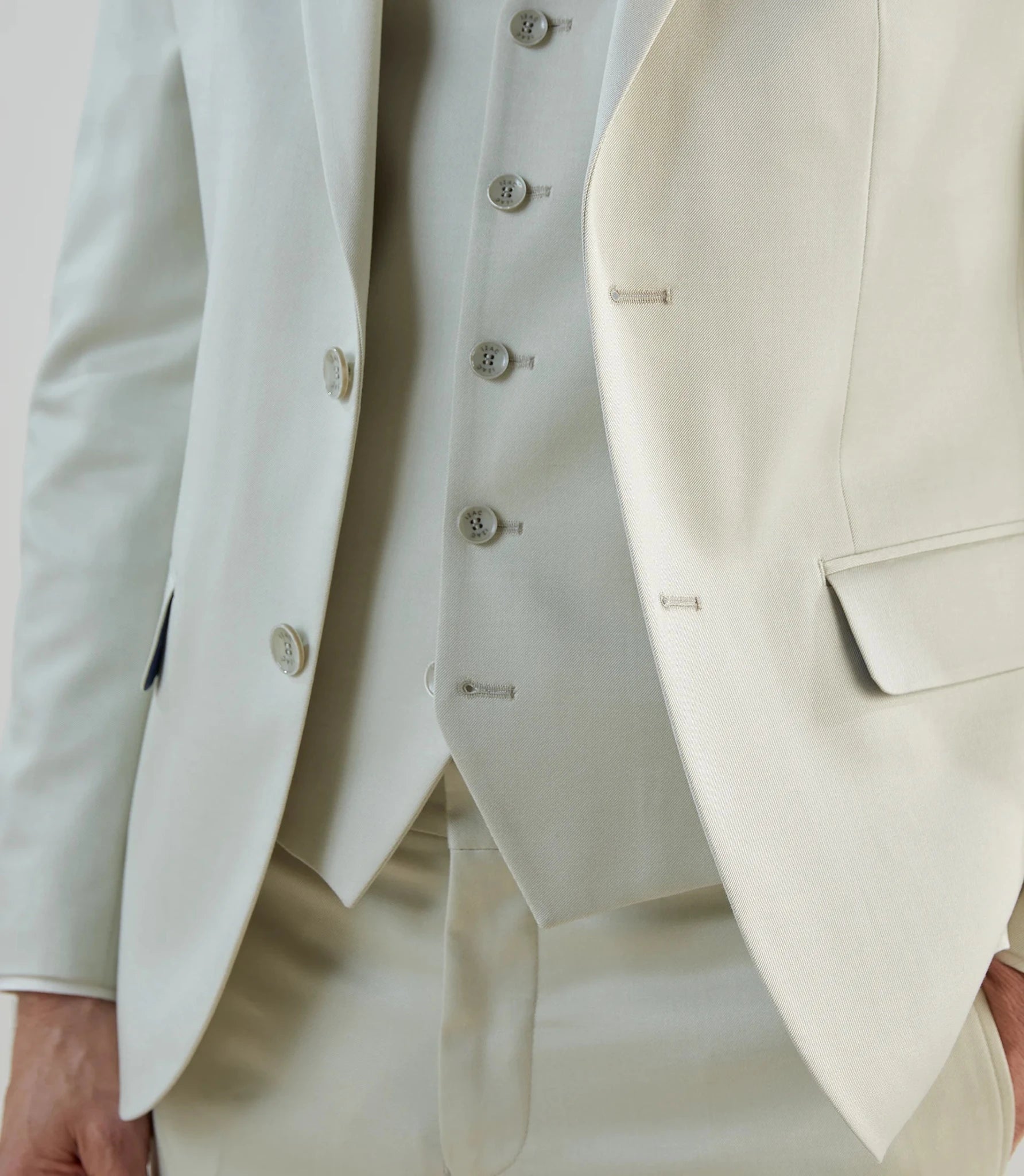 Costume 3 pièces cérémonie vert clair - IZAC