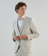 Costume 3 pièces de cérémonie mastic - IZAC