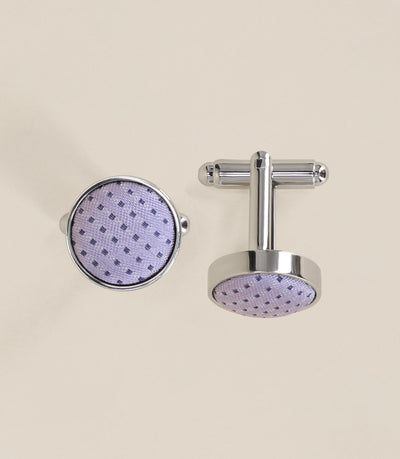 Boutons de manchette parme - IZAC