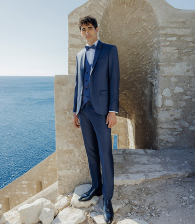 Costume 3 pièces de cérémonie bleu marine - IZAC