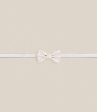 Noeud papillon uni écru - IZAC