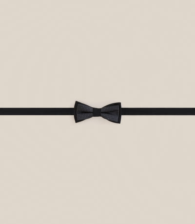 Noeud papillon en soie noir - IZAC