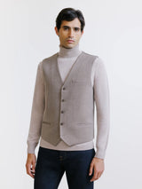 Gilet casual beige