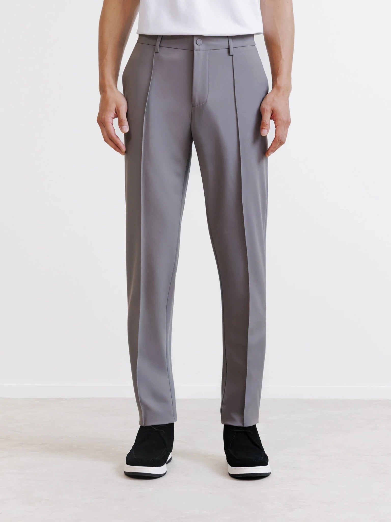 Pantalon ville en tissu technique taupe - IZAC