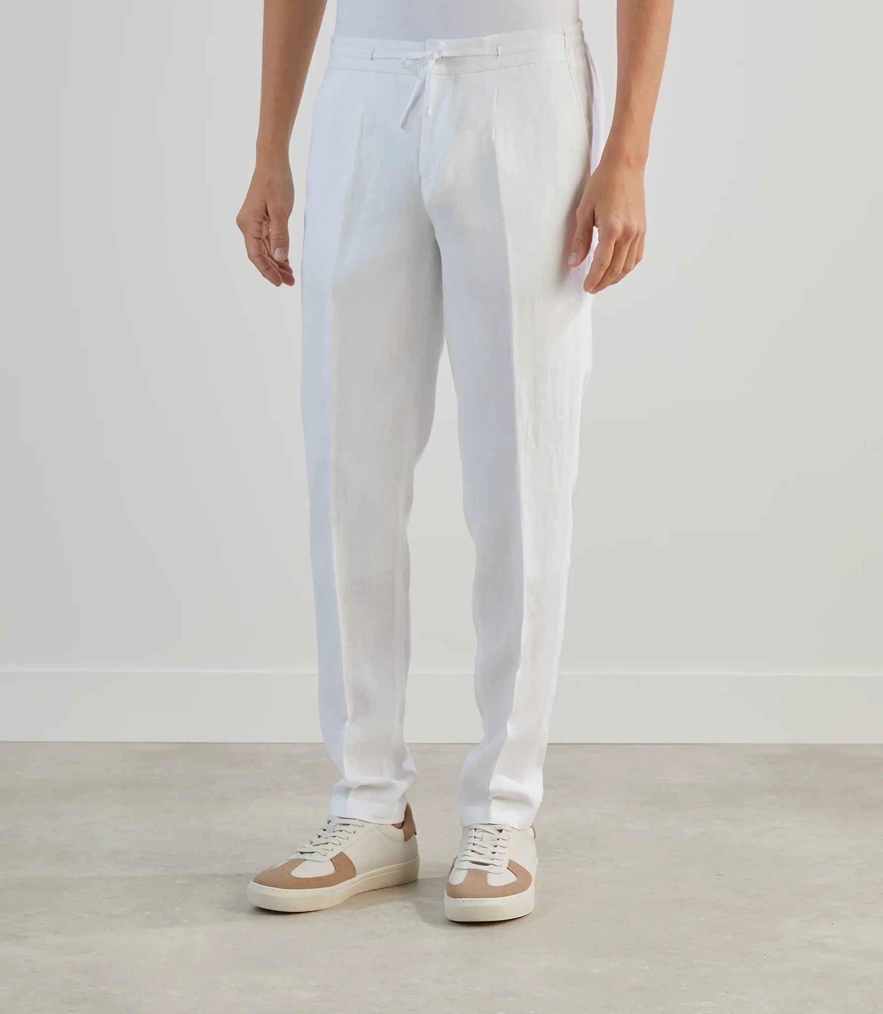 Pantalon ville 100 % lin blanc - IZAC