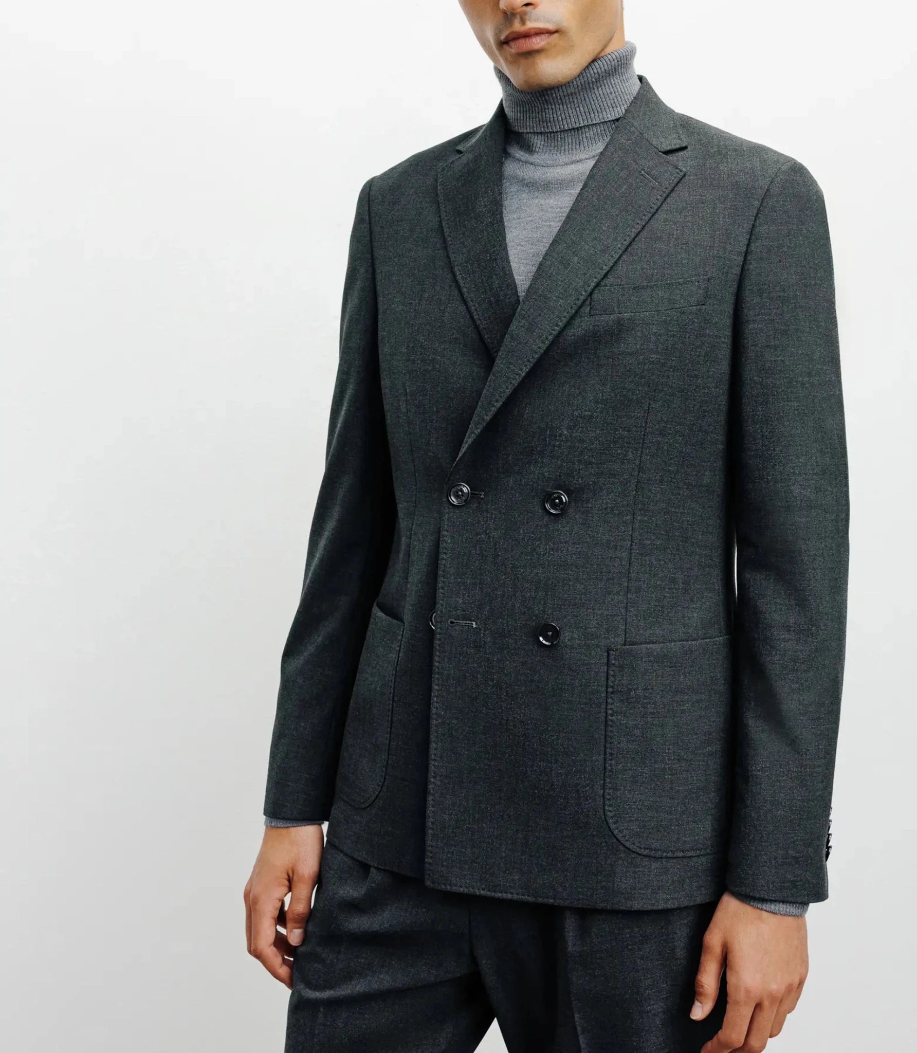 Veste croisée grise foncée - IZAC