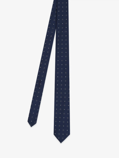 Navy blue fancy tie
