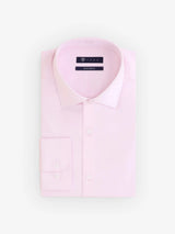 Pink cotton satin adjusted shirt