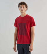 T-shirt à manches courte avec print IZAC rouge - IZAC