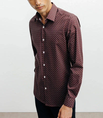 Bordeaux printed city shirt