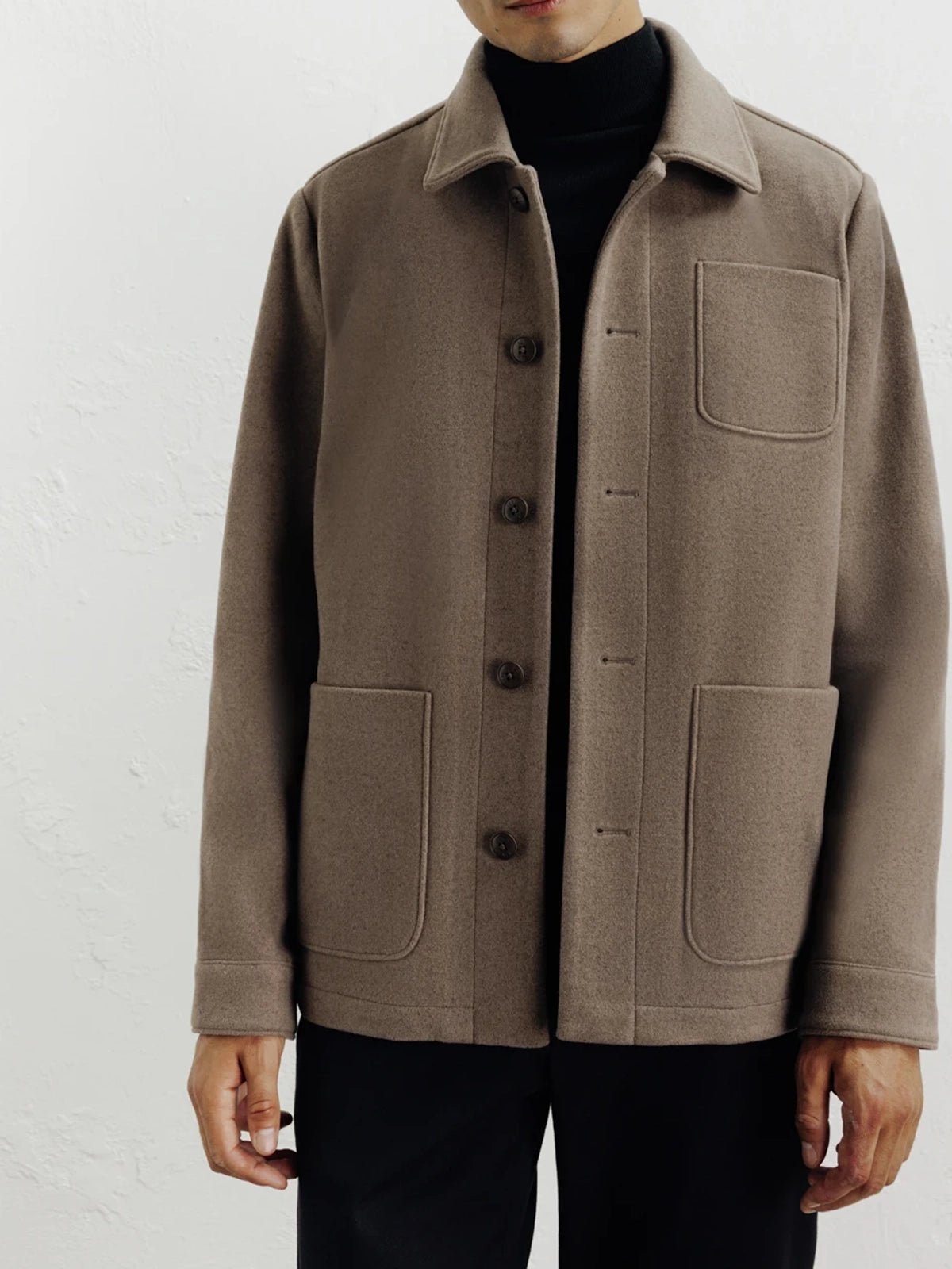 Taupe 3-pocket casual jacket
