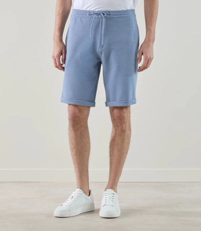 Bermuda en maille indigo - IZAC