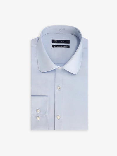 Chemise ville en coton bleu ciel - IZAC