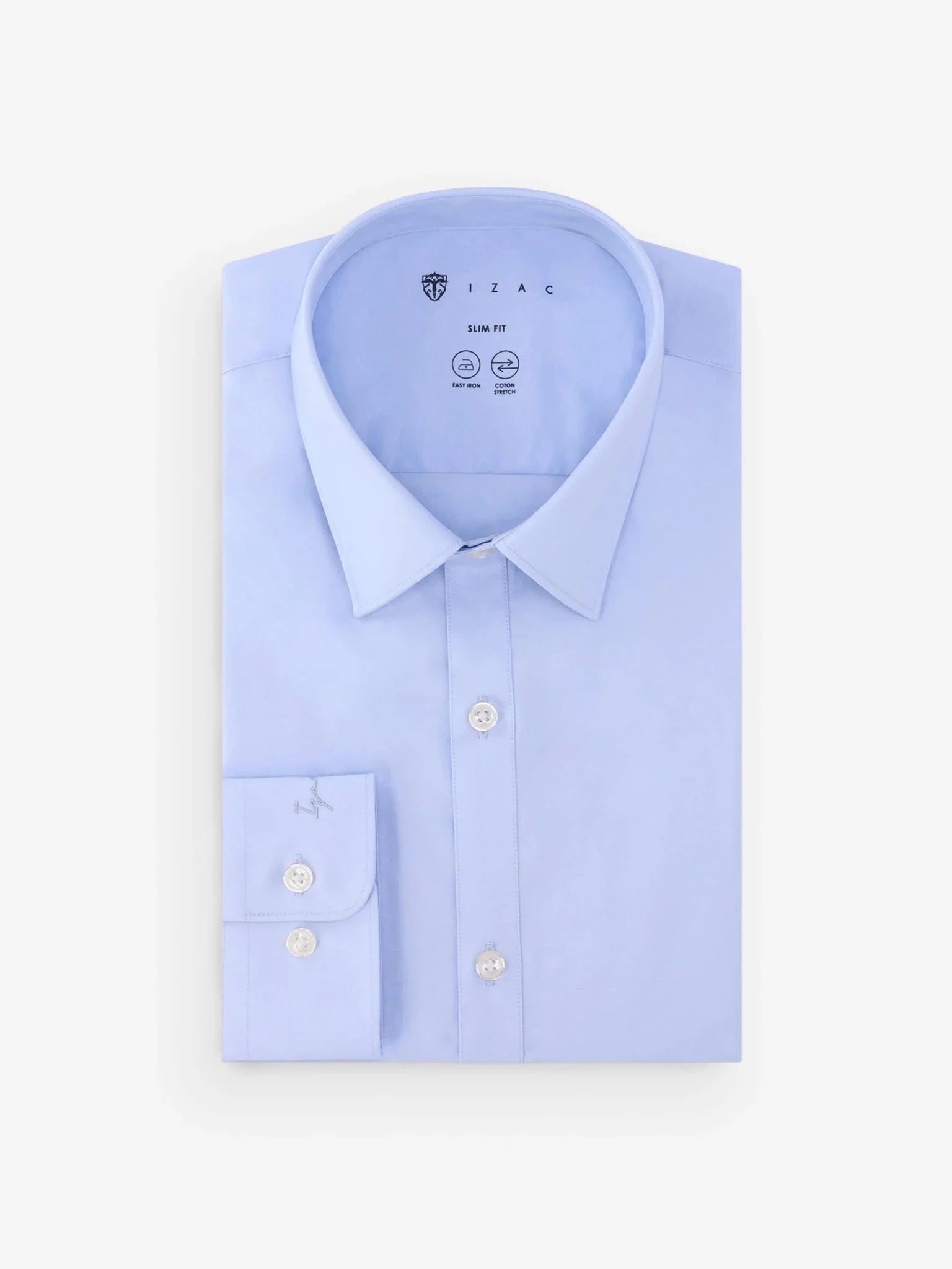 Chemise ville unie ciel - IZAC