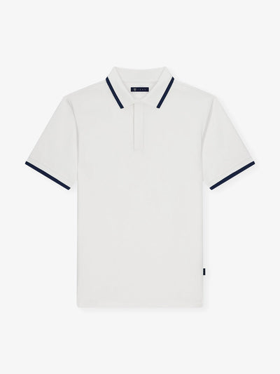 Polo en jersey blanc - IZAC