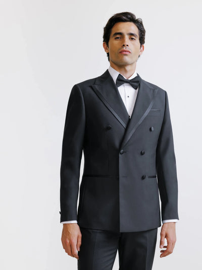 Costume croisé noir - IZAC