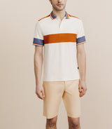 Polo buttoned with fishing tape