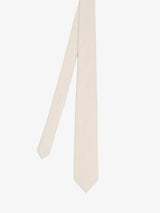 Plain beige tie