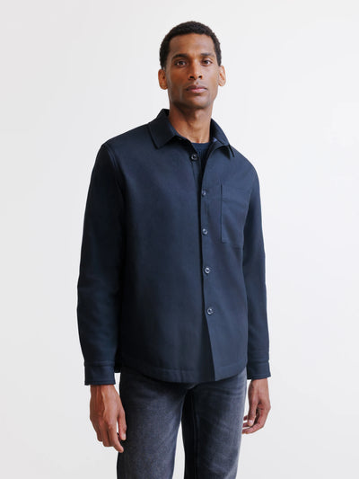 Surchemise unie marine