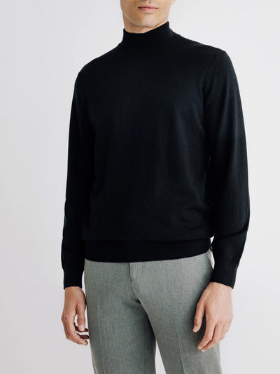 Pull col cheminée noir - IZAC