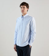 Chemise casual avec col boutonné ciel - IZAC
