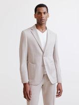 Beige knit city jacket