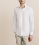 Chemise en twill infroissable blanche