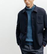 Veste casual 3 poches marine