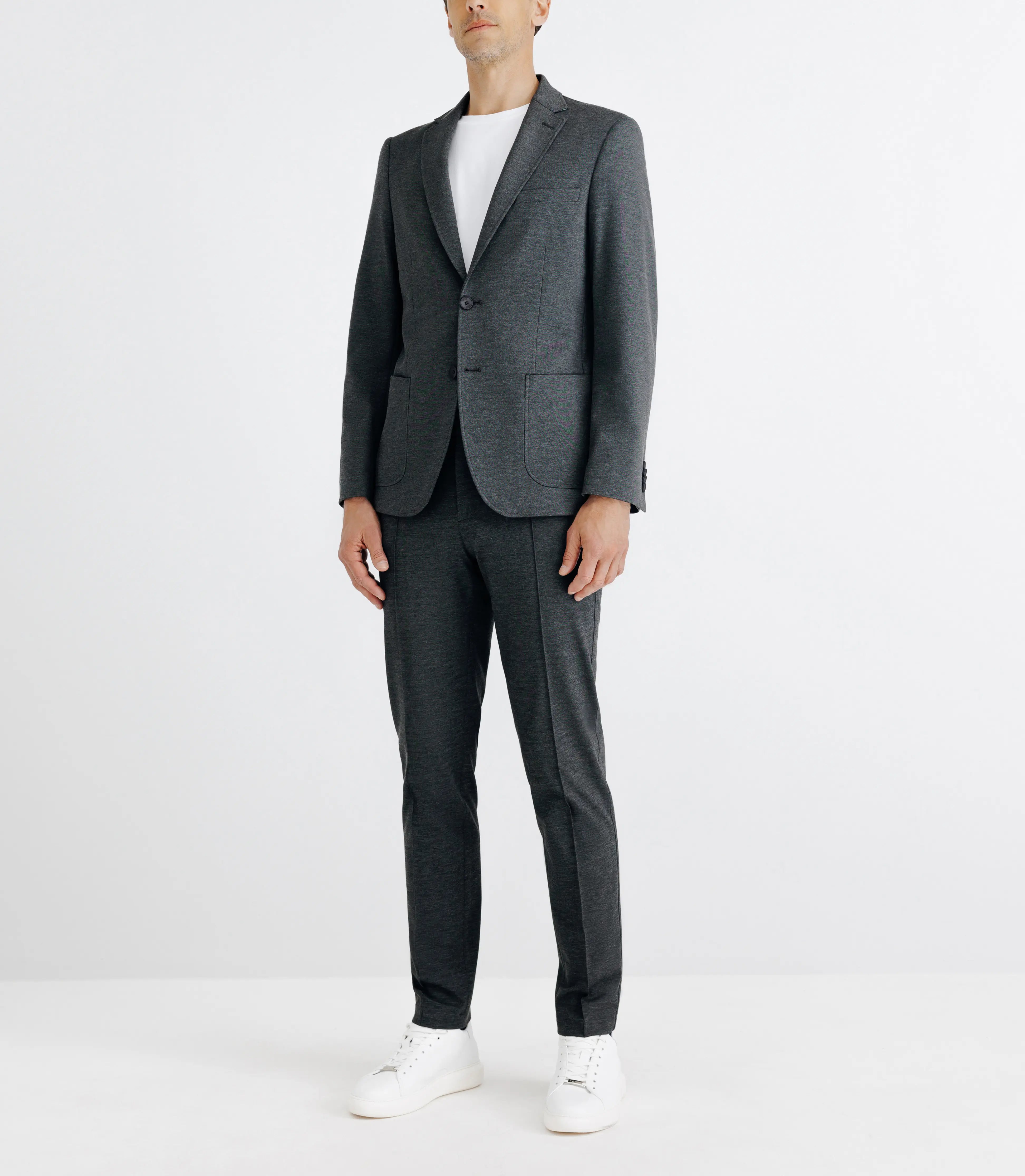 Veste ville en maille grise - IZAC