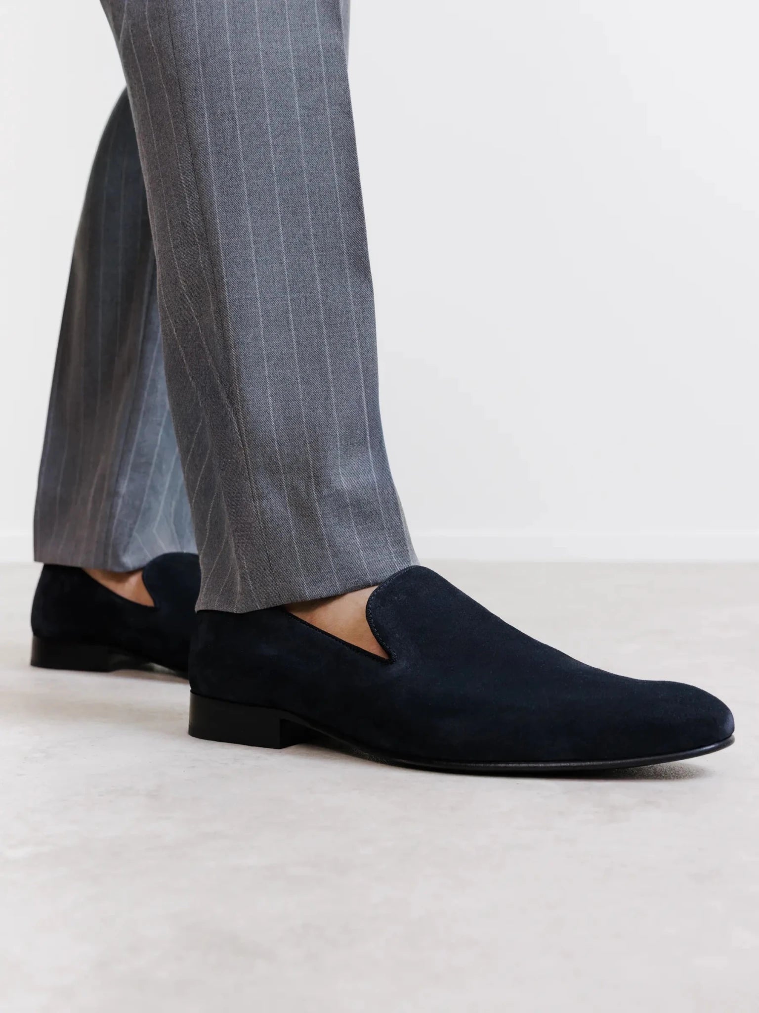 Mocassin en suède marine - IZAC
