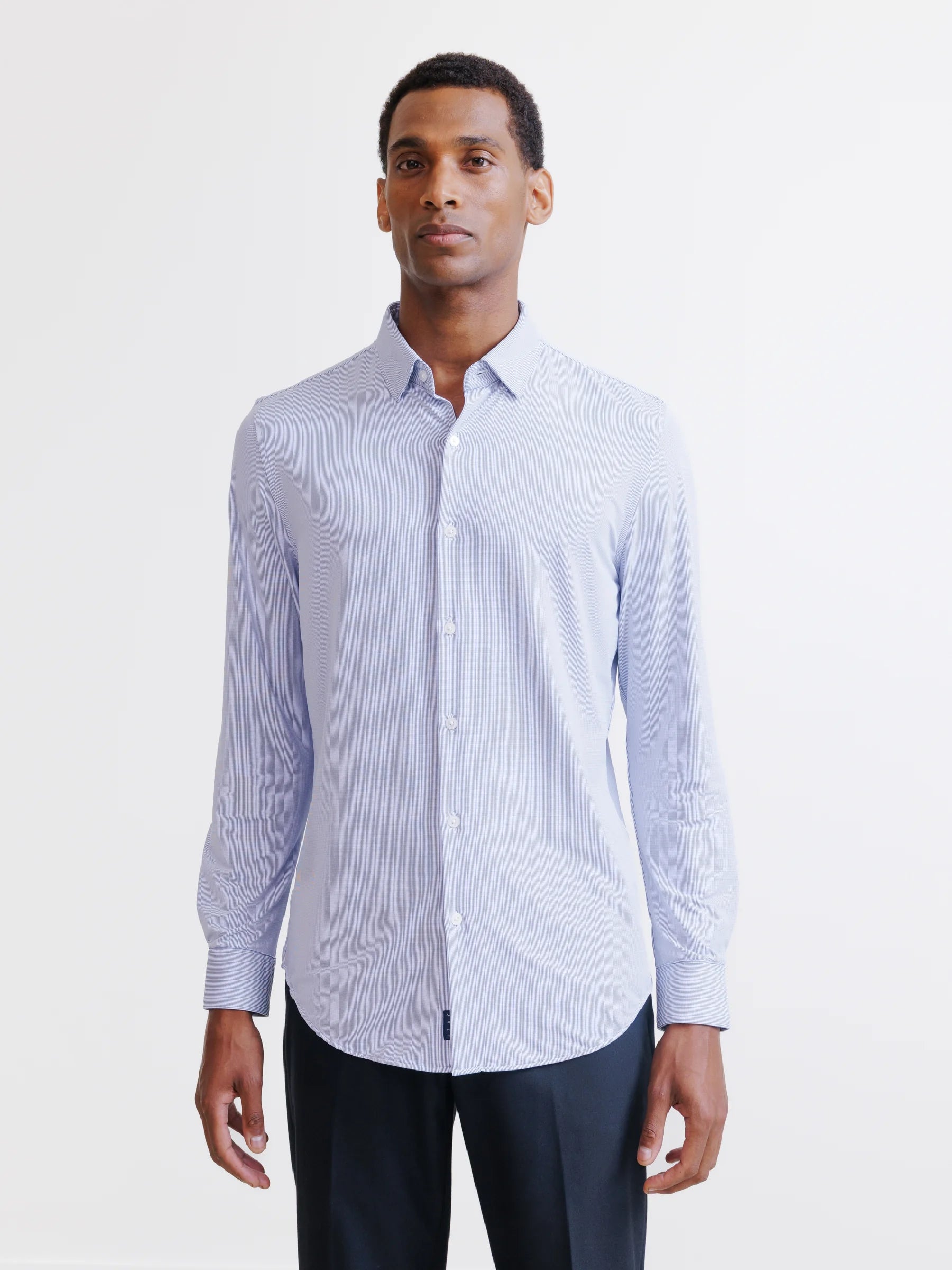 Chemise en maille ciel