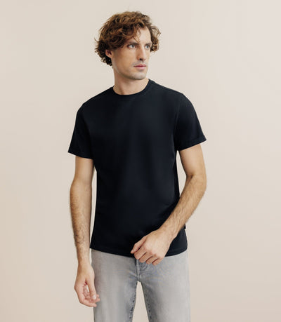 Pack de 2 t-shirts col rond noirs - IZAC