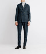 Costume croisé fantaisie bleu - IZAC