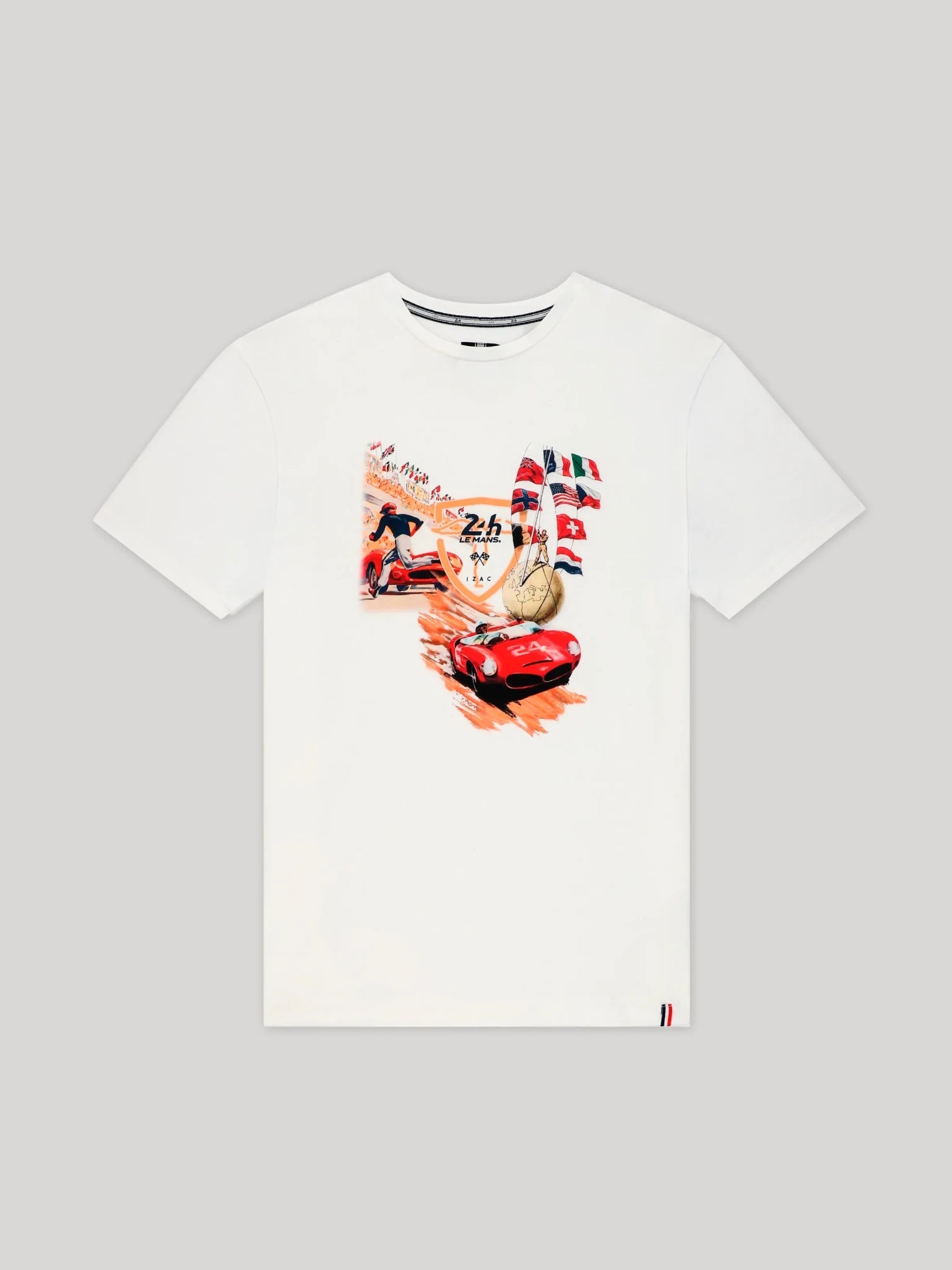 T-shirt col rond blanc 24h Le Mans - IZAC