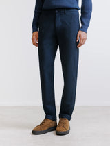 Pantalon flanelle marine