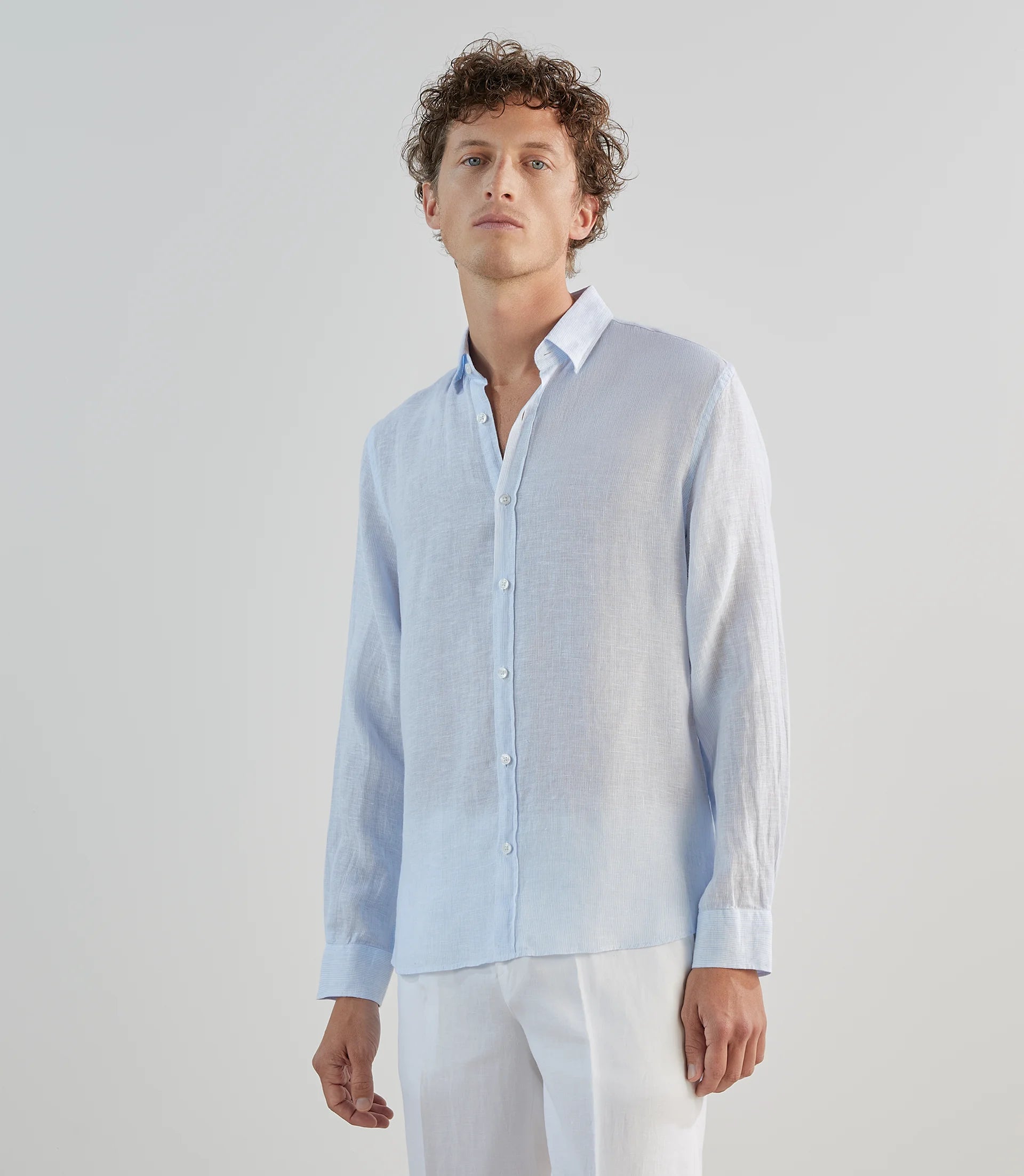 Chemise 100% lin ciel - IZAC
