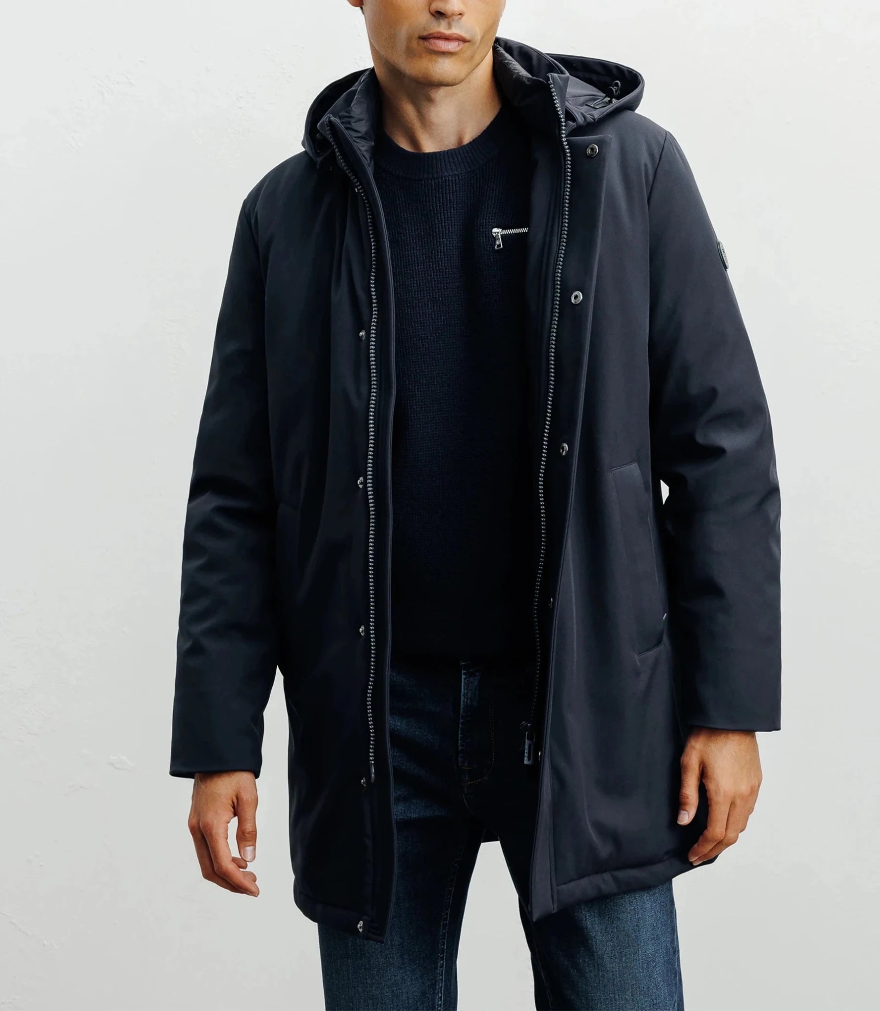 Navy parka