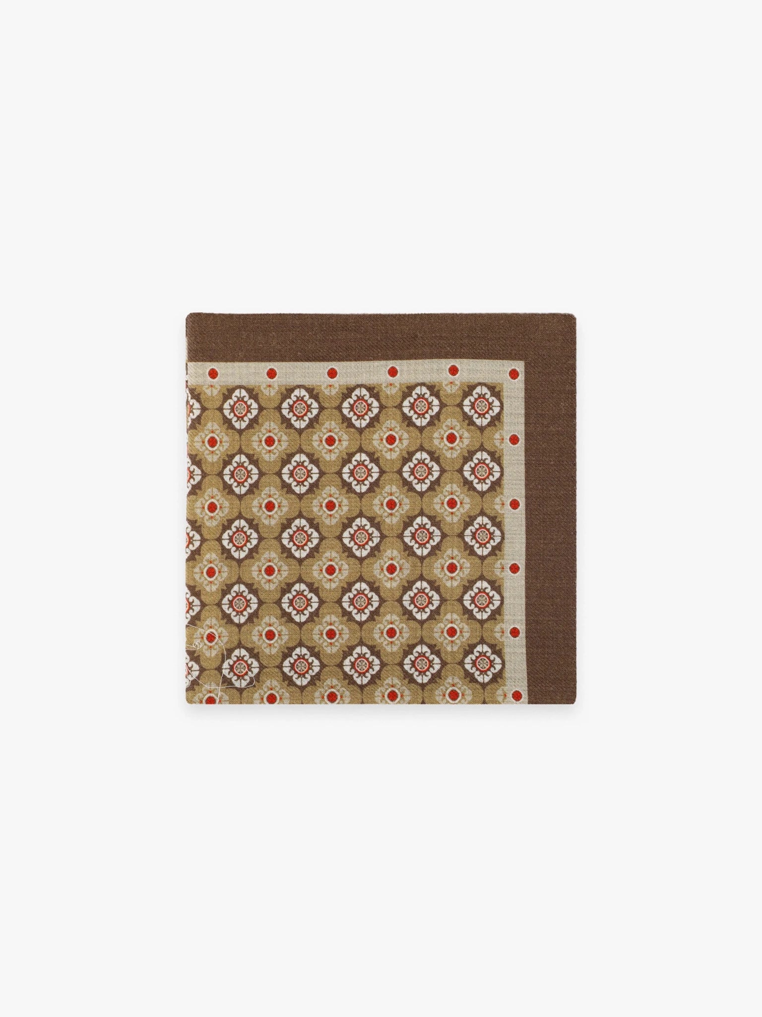 Pochette fantaisie marron - IZAC