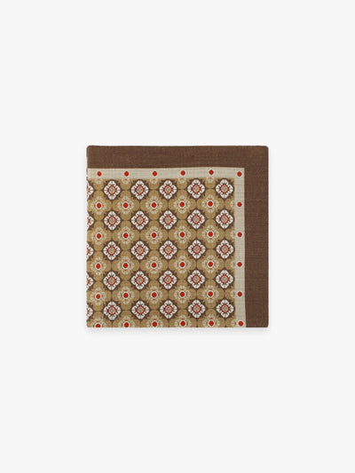 Pochette fantaisie marron - IZAC