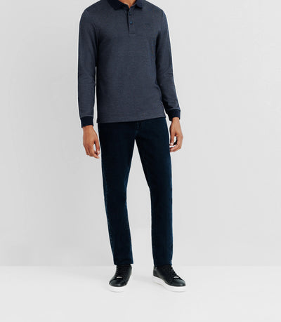 Polo en maille marine - IZAC