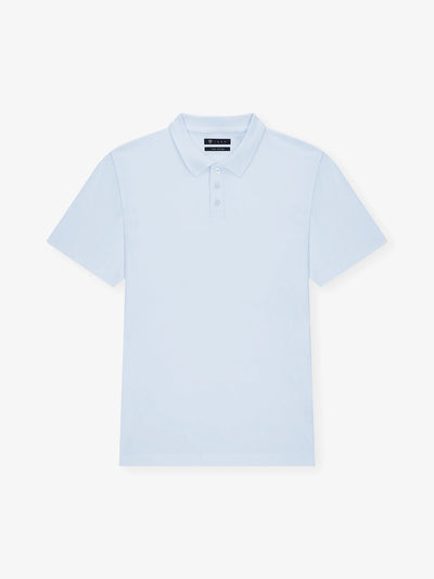 Sky button-down polo shirt