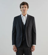 Costume 2 boutons 100% laine noir - IZAC