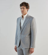 Costume 1 bouton gris ciel - IZAC