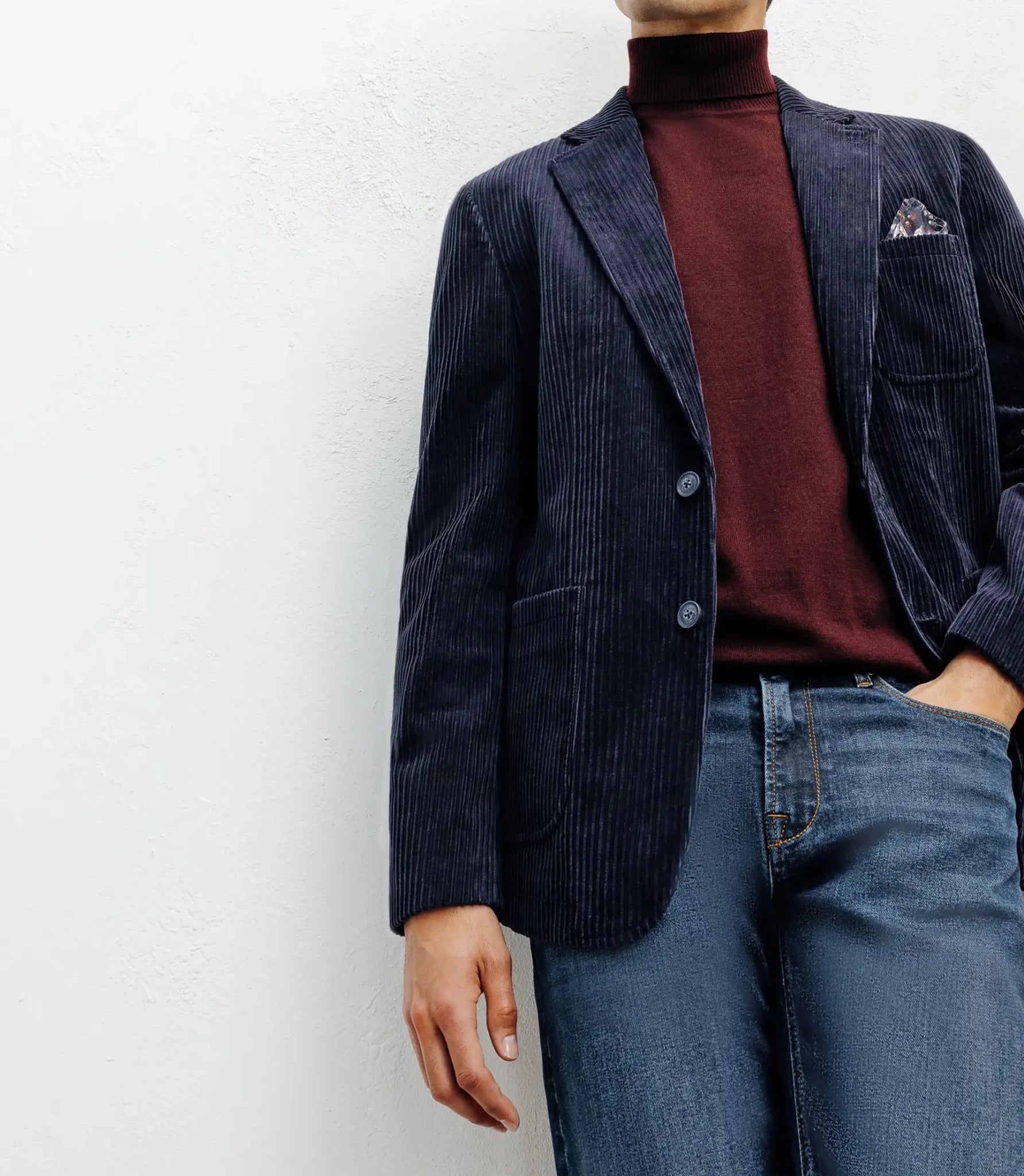 Navy corduroy jacket