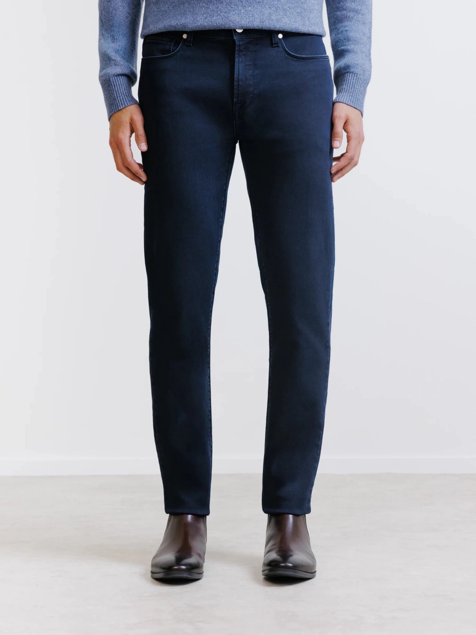 Jean 5 poches slim marine - IZAC