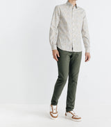 Chemise avec imprimé paisley beige - IZAC