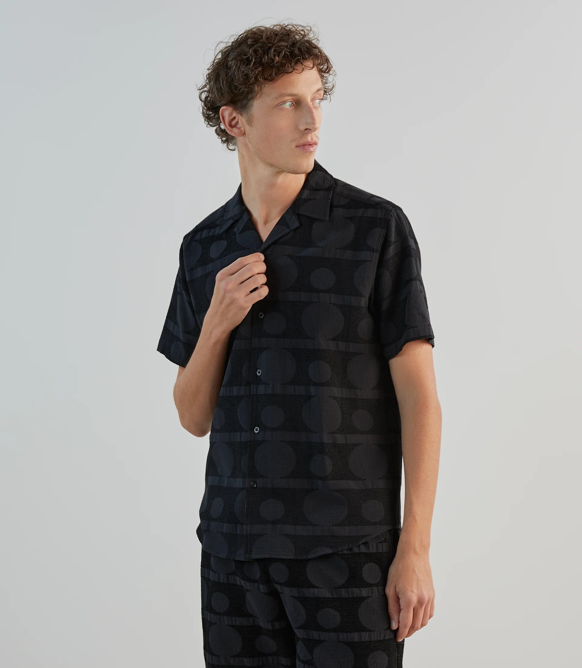 Chemise fantaisie noire - IZAC